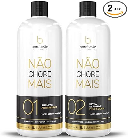 BORABELLA Kit Progressiva Não Chore Mais Tratamento 1000Ml